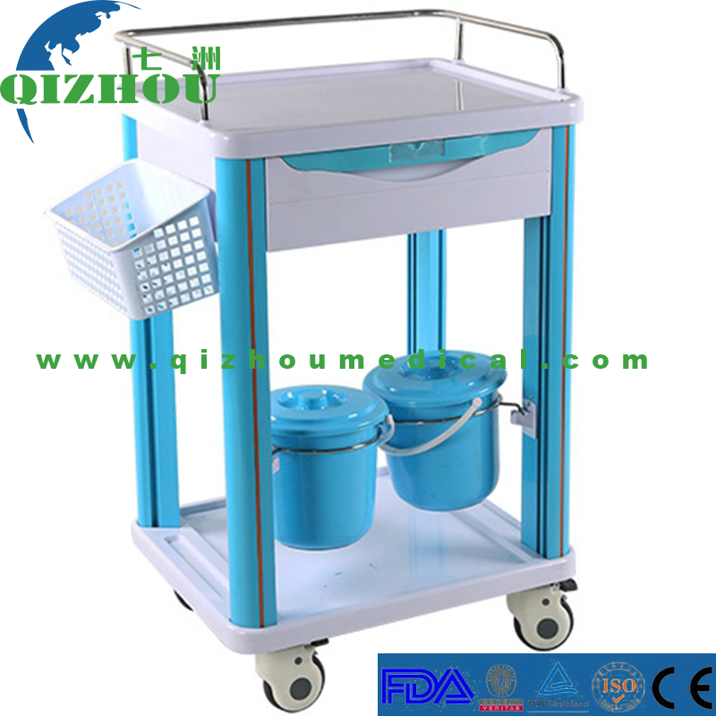 Aluminium & ABS& S. S Treatment Cart Medicine Trolley for Patient